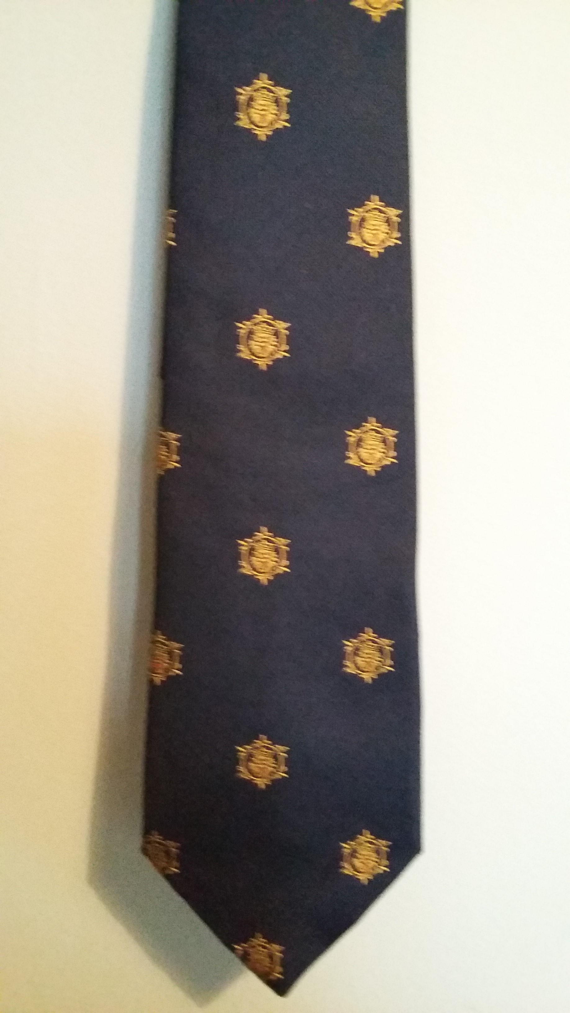 HS Tie, silk, navy blue | The Heraldry Society